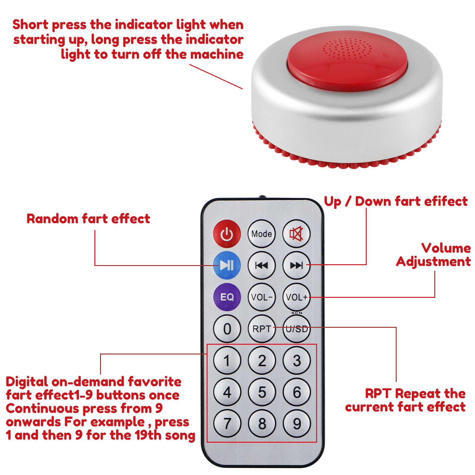 Funny Sound Effects Machine Re - Audio Music Lollipop review and price