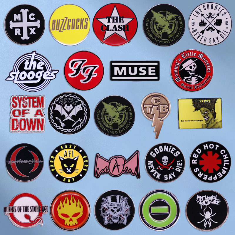 Pop Rock Band Enamel Pin Music - Audio Music Lollipop review and price